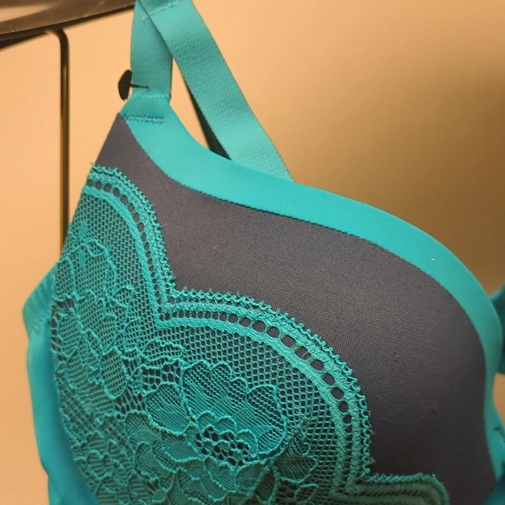 38B Maidenform Push Up & In Demi UW Bra Galaxy Blue - Picture 4 of 6